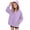 Purple, variant on CYRBOKO Girls Hoodies Size 7-8 with Snap, Fall Winter Long Sleeve Soft Casual Lightweight Jackets Purple