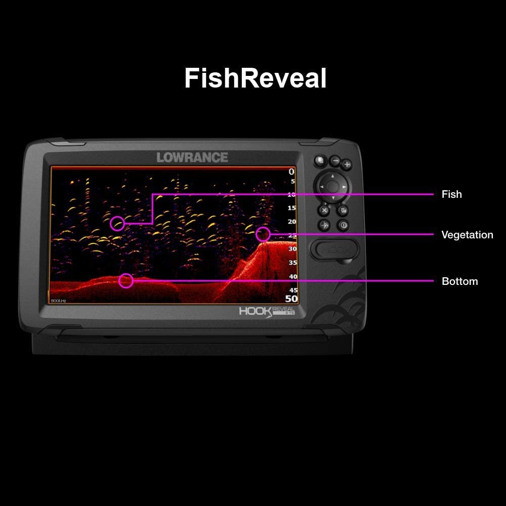 Lowrance Hook Reveal 9" Triple-Shot Portable Fish-Finder with CHIRP - image 4 of 7