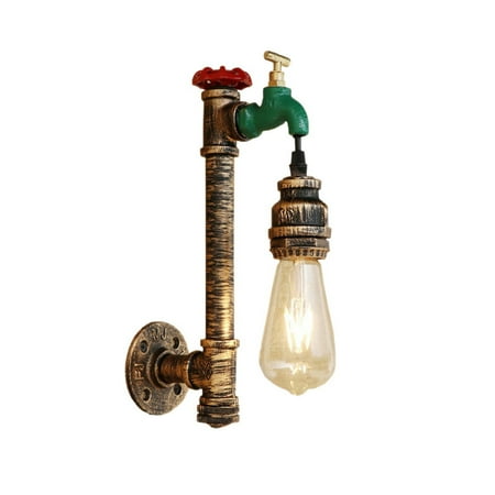 

E27 Retro Loft Steampunk Pipe Wall Light Bedside Aisle Wall Lamp