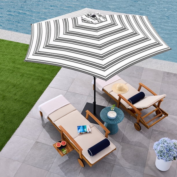 best choice products 9ft steel half patio umbrella w/crank mechanism 10ft Outdoor Market w/ Crank, Tilt Push Button, 6 Ribs Use it for any occasion Pure Garden 9' Half Round