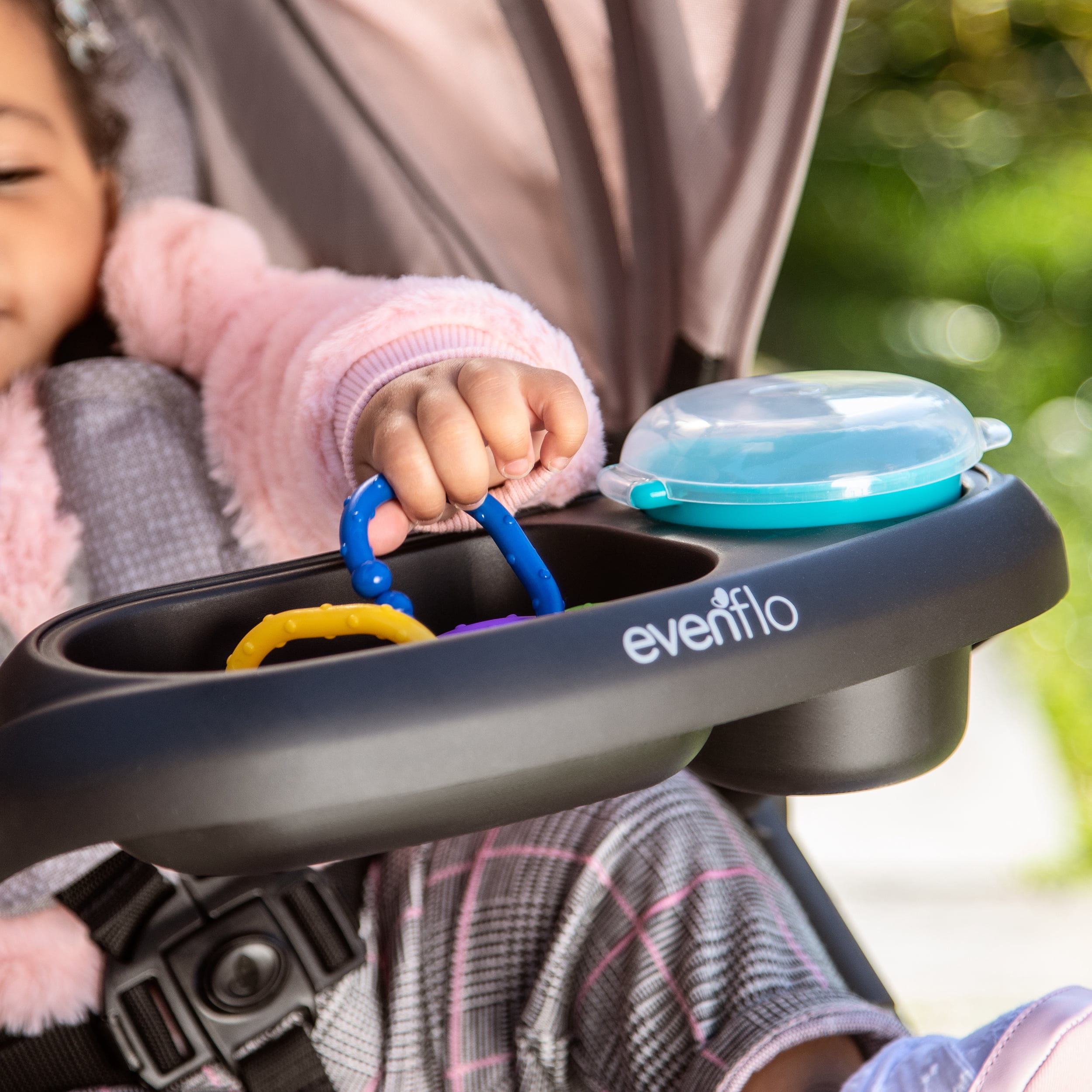 Evenflo Stroller Child Snack Tray with Snack Cup - Universal Fit