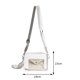 thumbnail image 2 of Bolsa bandolera de verano Bolsa de hombro transparente de PVC con tarjetero pequeño (Beige) Likrtyny Para Estrenar, 2 of 8