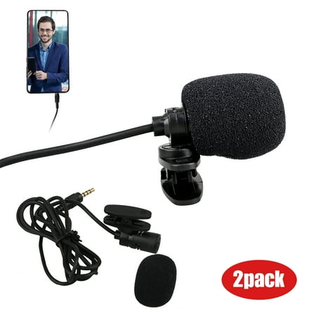 Mini 3.5mm Tie Lapel Lavalier Clip On Microphone Portable Lecture Teaching Mic for Recording Podcast PC Laptop Android iPhone YouTube (Best Portable Microphone For Podcast)