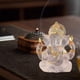 thumbnail image 3 of Estatua del Señor del Dios Indio, Esculturas de Buda ídolo de la Estatua del Elefante hindú de Vidrio de limitación Blanca, decoración de la Sala de Yoga de meditación del Templo 5.5", 3 of 5