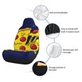 thumbnail image 6 of Cauagu PLANETA EN FORMA DE PIZZA Print Car Seat Covers,Universal Automotive Seat Covers Car Seat Protectors Easy to Install Car Cover Car Accessories Auto rucks Van & SUV-2 PCS, 6 of 9