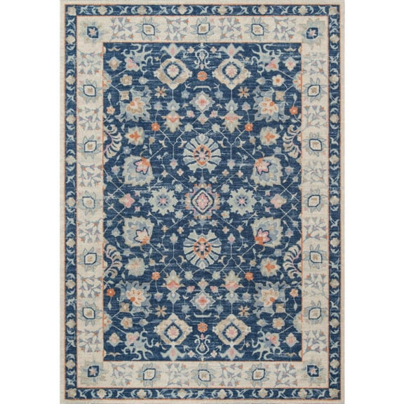 Momeni Anatolia Machine Made Wool and NylonNavy Area Rug 9'9" X 12'6"