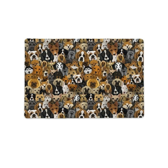 Dog Faces Mat Rectangle  -Image by Shutterstock,