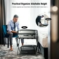 thumbnail image 4 of Costway Set of 3 Folding Luggage Rack with Shelf Travel Suitcase Shoe Storage Holder, 4 of 10