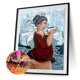 thumbnail image 3 of Cuadros Decorativos Kit de pintura de diamantes 5D mosaico de diamantes redondos completos de chica gorda DIY Ehuebsd Nuevos Originales, 3 of 9