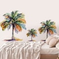 thumbnail image 2 of Adhesivos de pared de PVC autoadhesivos con forma de palmera, acuarela, 2 of 4