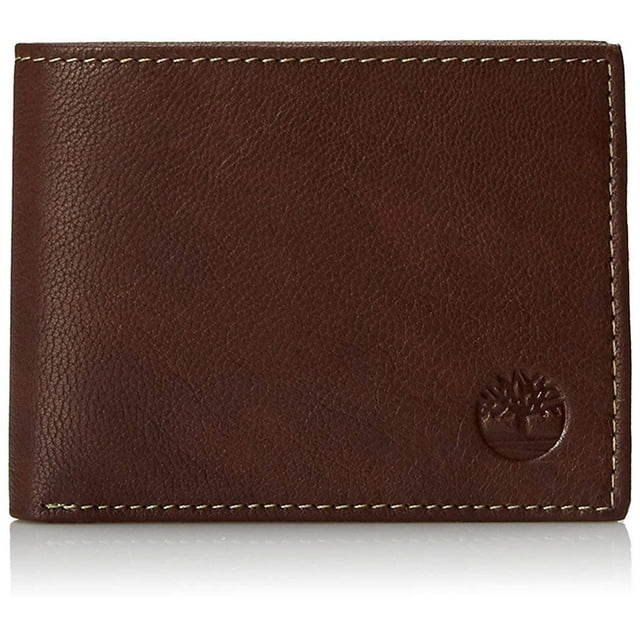 Cartera Timberland Blix Slimfold de piel para hombre, color marrón