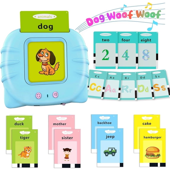 Toddler Toys for 2 3 4 5 Year Old Boys and Girls, 224 Sight Words Talking Flash Cards Pocket Speech, Christmas Birthday Gift for Kids Talking Learning Toys