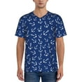thumbnail image 4 of Haiem Hip Hop Hipster Baseball Jersey Button Down Shirts Sports Uniforms Men Women Jersey(Nautical Anchors,Small), 4 of 9