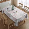 thumbnail image 2 of Pioneer Flower Floral Print Pattern Rectangle Tablecloth 60"x84", Waterproof Polyester Table Cloth, Wipeable Spillproof for Dining Camping Indoor Outdoor, 2 of 5