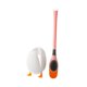 thumbnail image 5 of Escobilla de baño con soporte, cepillo de limpieza ergonómico, cabezal de cepillo de varios lados para apartamento Rosa, 5 of 9