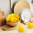 thumbnail image 5 of ZHAOCHENG Limones Artificiales, 7.6x5.3cm Tamaño Grande Limón Falso Vívido Plástico Limones Falsos Amarillo para Decoración Frutero Falso Hogar Cocina Mesa Armario Decoración de Fiesta Fotografía Prop, 5 of 5