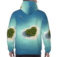 thumbnail image 7 of Naloa Paradise Island Men's Casual Hooded Collar Drawstring Hoodies Pullover Sweatshirts Casual Long Sleeve Shirts-Small, 7 of 7