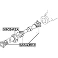 thumbnail image 2 of Febest CROSS SHAFT JOINT, DRIVE SHAFT 27X82 # ASSG-REX OEM 4131101000, 2 of 2