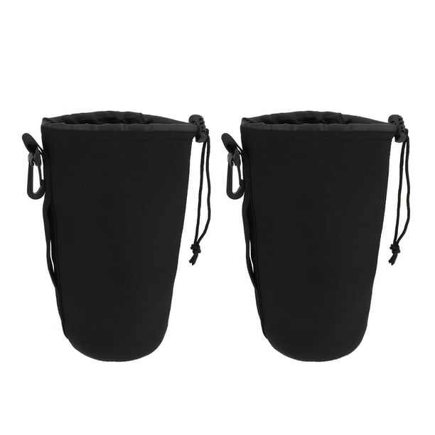 ColoMX 2 PCS LENTS PROPOTE DRAWSTRAING DRAWSTRING CASO DE LENTE DE NEOPRENO PROTECCIÓN CASO DE PROTECTIVO XL