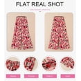 thumbnail image 4 of PTHTECHUS Womens Floral Wide Leg Pants With Pockets High Waist Adjustable Knot Loose Casual Trousers Business Work Casual Pants Loose Pants, 4 of 6
