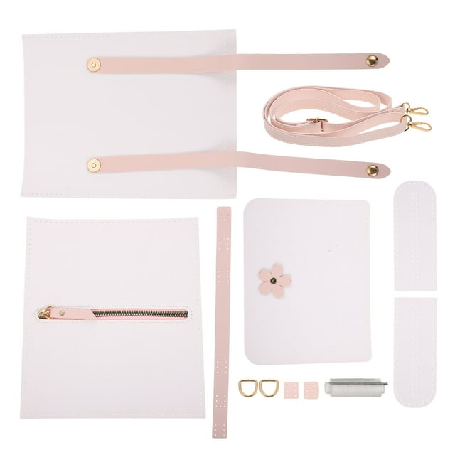 1 Set Sac à Chaîne PU Fait à la Main Kit Sac à Bandoulière Carré Faisant du Matériel