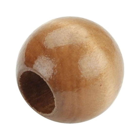 Pepperell Round Wood Beads 20mm 8/Pkg-Maple