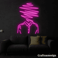 thumbnail image 2 of Craftnamesign Abstract Art LED Light Neon Sign for Bar Shop Bedroom Wall Art, 2 of 5