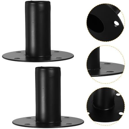 LEORX Metal Speaker Bracket Black 2Set 10.7X10.7X3.1In