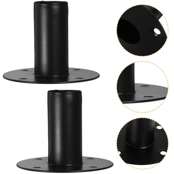 LEORX Metal Speaker Bracket Black 2Set 10.7X10.7X3.1In