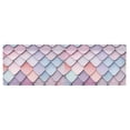 thumbnail image 6 of Yayeee Kitchen Valance Rod Pocket 54" x 18" Living Room Window Curtain, Pink Art Pattern, 6 of 6