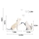 thumbnail image 3 of Pegatinas decorativas de pared acrílicas con diseño de animales | Vinilos decorativos removibles de perros y gatos | Arte de pared reflectante autoadhesivo para sala de estar, dormitorio infantil, 3 of 6