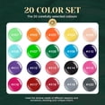 thumbnail image 2 of Set de esmaltes de uñas JEWHITENY en gel de 20 colores, 5 ml con base y capa superior, 2 of 7