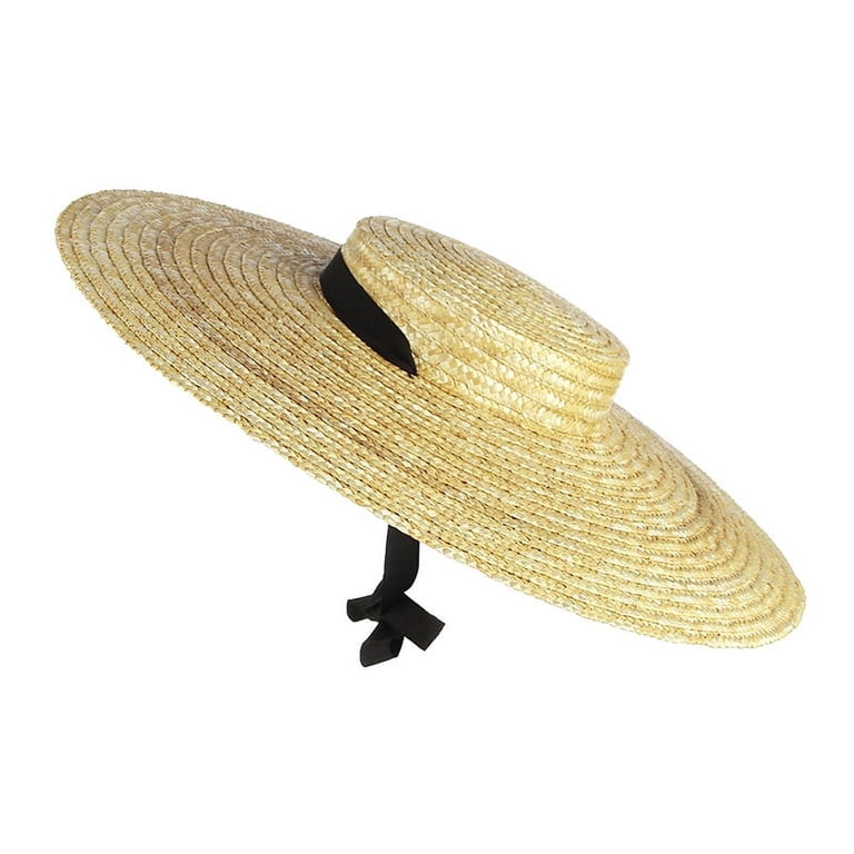 Wide Brim Straw Sun Hat With Butterflies Amazon.com: BSYLOO Elegant Peach-Shaped Ladies Sun Hat with  main image 4