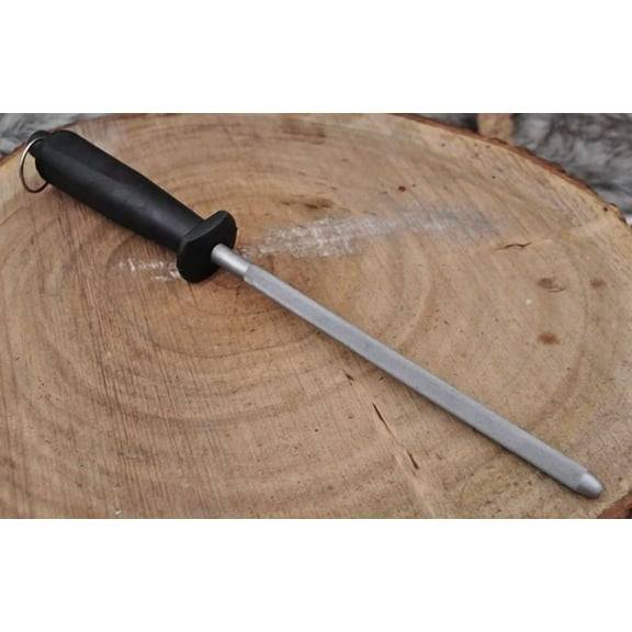 12 Inch Sharpening Steel Honing Rod Oval Stick Kitchen Sharpener Knife