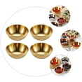 thumbnail image 7 of MRLESS 4Pcs Stainless Steel Dipping Sauce Cups Metal Serving Bowls Golden, 7 of 7