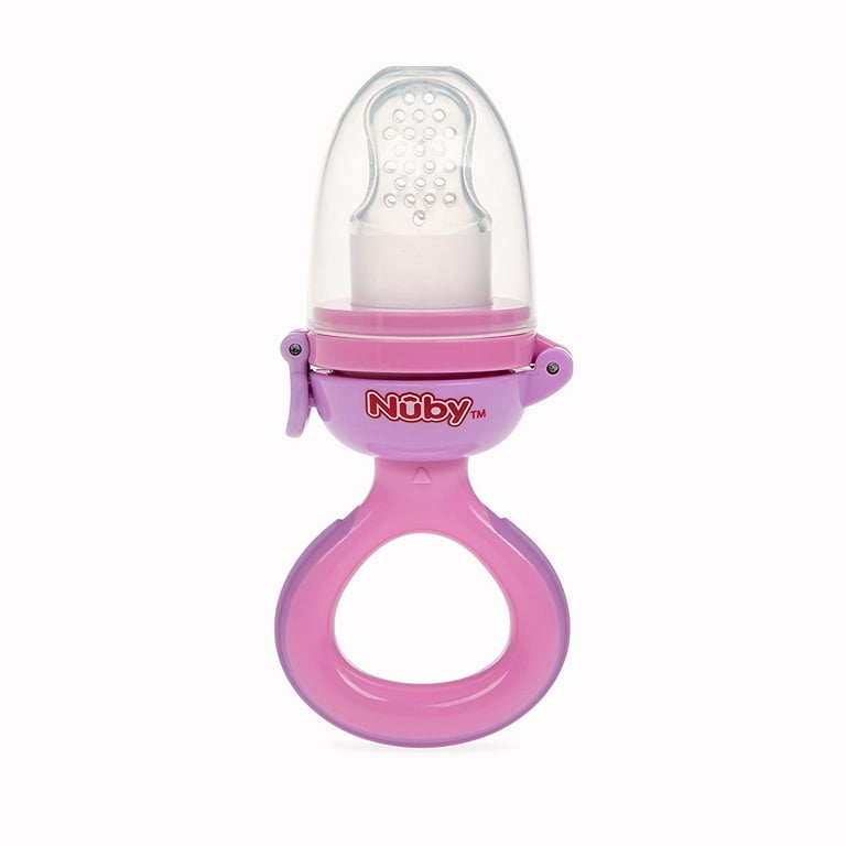 Nuby Twist N' Feed Infant First Foods Feeder with Hygienic Cover: 10M+,  Colors May Vary, Multi