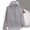 Gray, variant on Sunscreen Clothing for Women Sun Jacket Hoodie Long Sleeve Zipper Waterproof Coat with Pocket Summer Solid Color Lightweight Outwear Loose Work Ladies Tops Purple