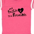 thumbnail image 4 of Inktastic Bestie Frenchie Boys or Girls Baby Bodysuit, 4 of 5