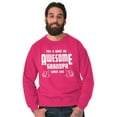 thumbnail image 3 of What An Awesome Grandpa Looks Like Men's Big & Tall Crewneck Sweatshirt Brisco Brands 5X, 3 of 5