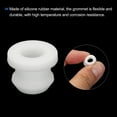 thumbnail image 4 of Uxcell 20Pcs Snap Rubber Grommet Plug Mount Dia 9mm ID 6.2mm Seal Anti-Scratch Electrical Box Cable Pipe White, 4 of 6