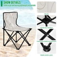 thumbnail image 4 of BZSMCE Camping Chairs Modern Folding chair In Flower and Red Heart Pattern, 4 of 8