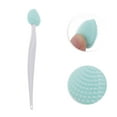 thumbnail image 3 of Unique Bargains 1 Pc Soft Plastic Silicone Cleansing Brush Heart-shaped Nose Green 5.31"x0.87", 3 of 4