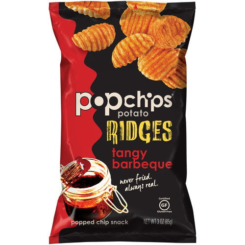 Popchips Potato Ridges Tangy Barbeque Popped Chip Snack, 3 Oz ...