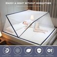 thumbnail image 2 of Pop-up Mosquito Net Outdoor,Large Space Bedroom Mosquito Net,Foldable Mosquito Net Tent,blue (190x 160x 80 cm), 2 of 5