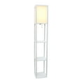 thumbnail image 4 of Lampe de sol Simple Conceptions  Etagère de rangement avec abat-jour en lin, 4 of 6