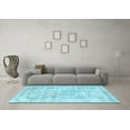 thumbnail image 3 of Ahgly Company Indoor Round Persian Light Blue Traditional Area Rugs, 6' Round, 3 of 4