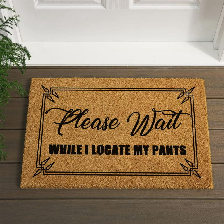 Funny Coir Please Go Away Unless You Have A Package from  Doormat  Front Door Mat Entryway Outdoor Mat with Heavy Duty Front Porch Welcome  Mats