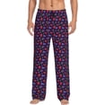 thumbnail image 5 of Mens Pajama Pants, Blackberries Soft Sleep & Lounge Pants for Men, Cuteness Casual PJ Bottoms Pants with Pockets, 5 of 7