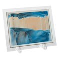 thumbnail image 2 of Imagen de arena móvil de 7 pulgadas y 8 pulgadas, imagen de arena dinámica, paisaje de arena de escritorio de para decoración para hogar 8 pulgadas negro bnco azul perfecl Imagen de arena dinámica, 2 of 7
