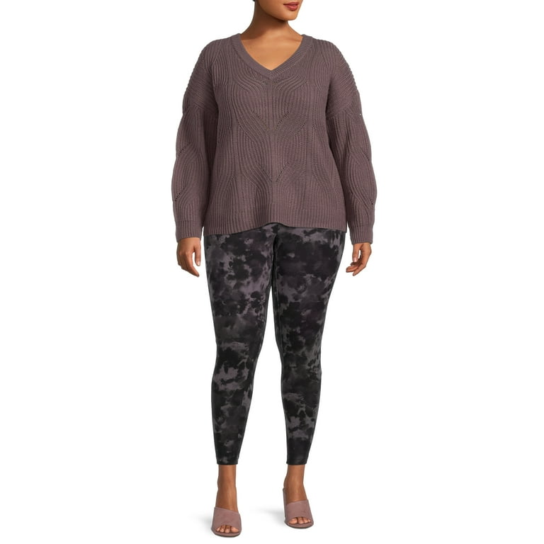 Terra & Sky Women's Plus Size Leggings, 2-Pack